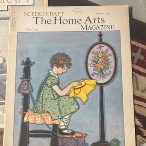 Vintage Needlecraft Magazine Cover Art